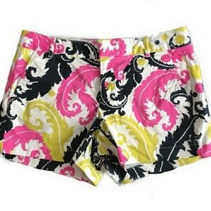 Banana Republic Milly Neon Hibiscus shorts
